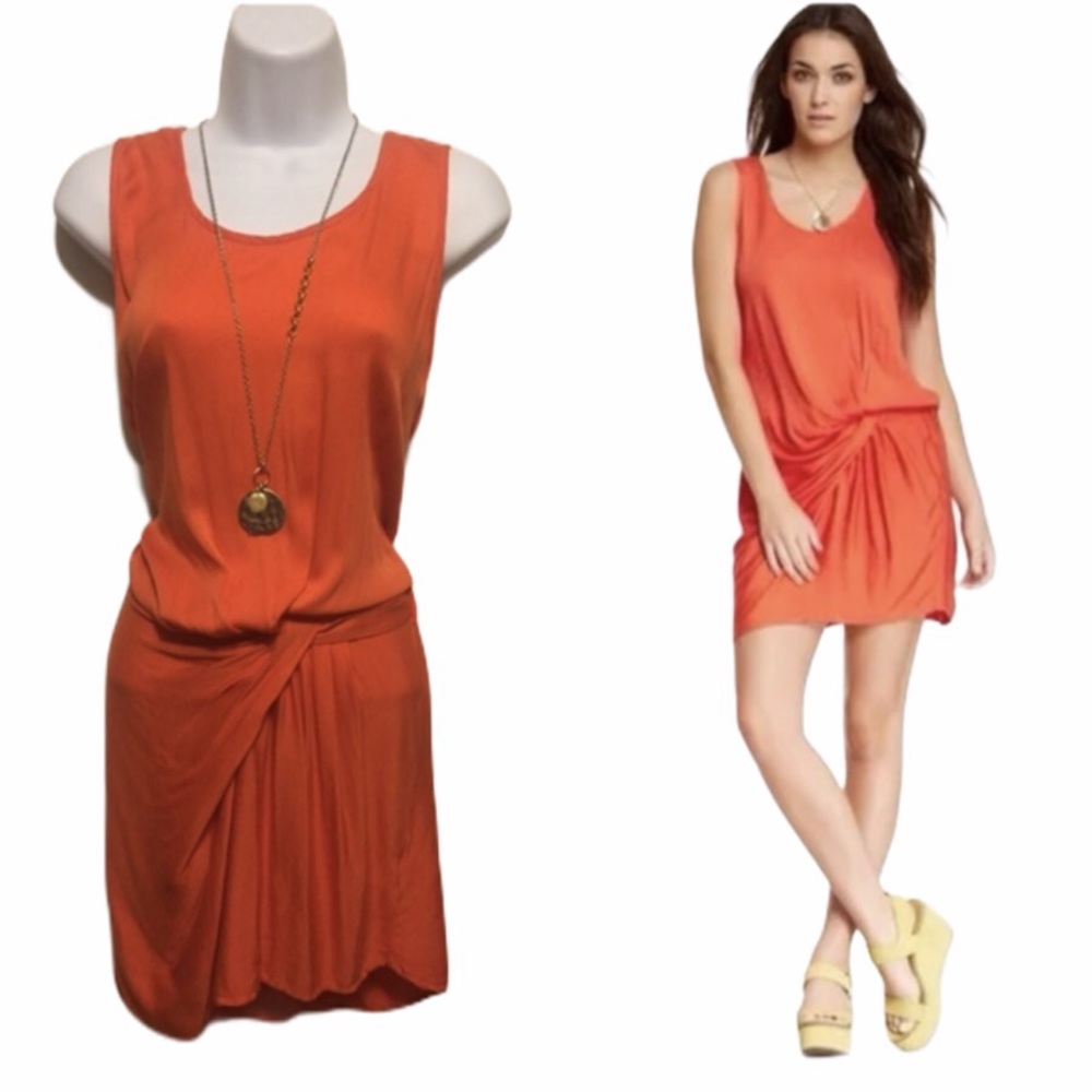 Young, Fabulous & Broke Orange Tinsley Dress NWOT - Picture 1 of 6